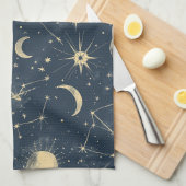 天星座 – 星夜(3) キッチンタオル (四つ折り)