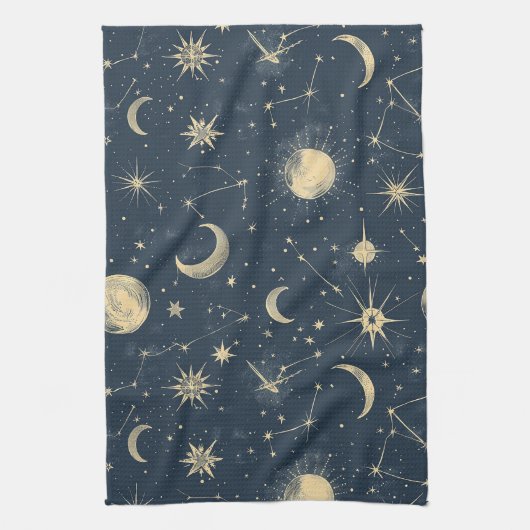 天星座 – 星夜(3) キッチンタオル (縦)