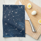 天星座 – 星夜(4) キッチンタオル (四つ折り)