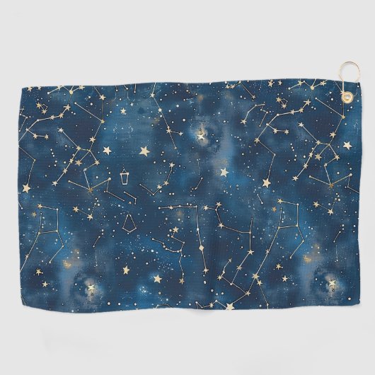 天星座 – 星夜(6) ゴルフタオル (横)