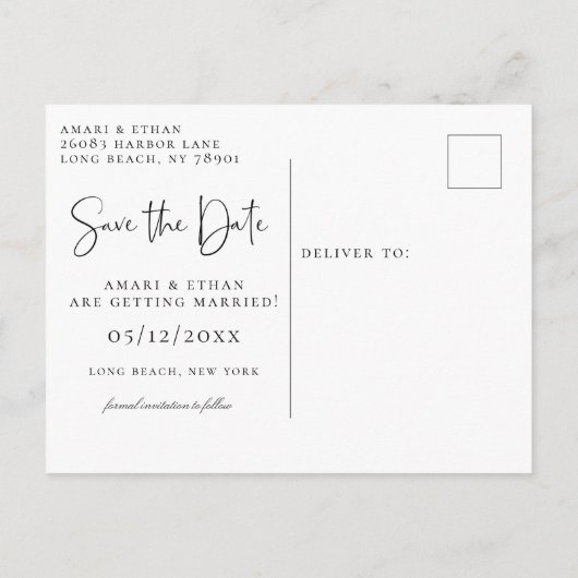 天星月相が日付を救う 案内ポストカード (裏面)