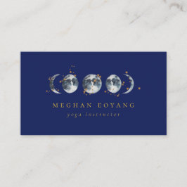 天星月相|ネイビーブルー 名刺
