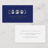 天星月相|ネイビーブルー 名刺 (正面/裏面)