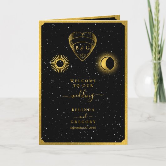 天星月結婚の勤続順 プログラム (正面)