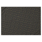 天星模様モダンブラック&金ゴールドパーティー テーブルクロス (正面(横))