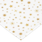 天星模様モダン白金ゴールド結婚ズ テーブルクロス (アングル)