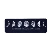 天星空の月相結婚の ラベル (正面)