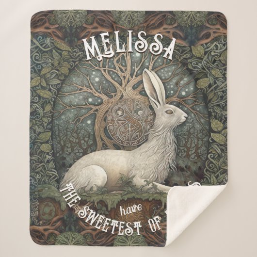 天月とケルトのハレ自然愛好家 シェルパブランケット (正面)