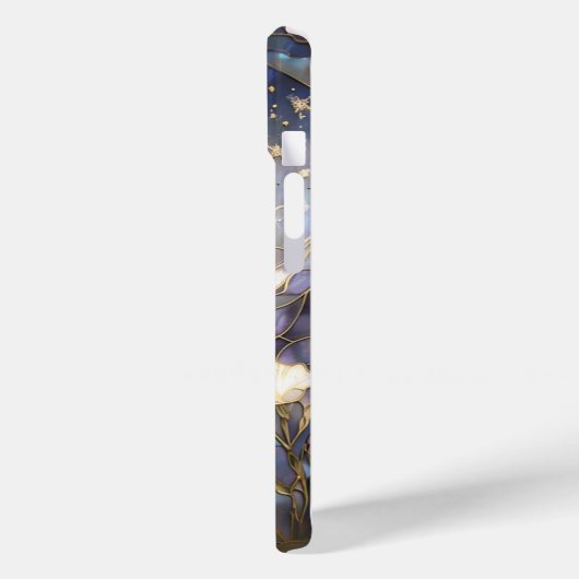 天月とフローラステンドグラスの電話ケース Case-Mate iPhoneケース (裏面 / 左)