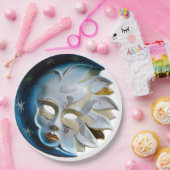 天月とマスク ペーパープレート (パーティー)