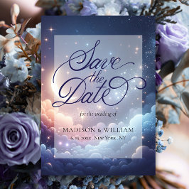 天月と星が日付カードを保存 セーブザデート