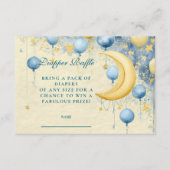 天月と星のおむつラッフル エンクロージャーカード (正面)