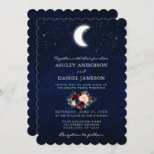 天月と星のフローラ結婚ズ 招待状 (正面/裏面)
