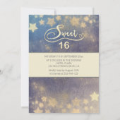 天月と星の書道sweet sixteen 招待状 (裏面)