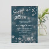 天月と星の書道sweet sixteen 招待状 (スタンド正面)