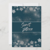 天月と星の書道sweet sixteen 招待状 (裏面)