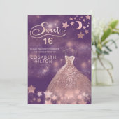 天月と星の書道sweet sixteen 招待状 (スタンド正面)