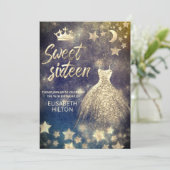 天月と星の書道sweet sixteen 招待状 (スタンド正面)