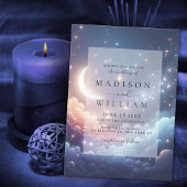 天月と星結婚の 招待状