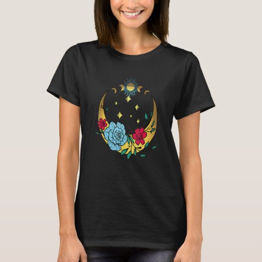 天月と花房三日月 Tシャツ (正面)