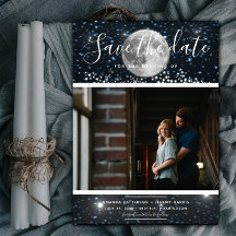 天月の写真Save the Date招待状