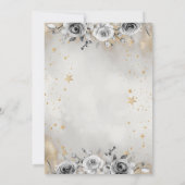 天月の女の子の花スタースウィート16 招待状 (裏面)