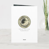 天月の挨拶とノートカード カード (裏面)