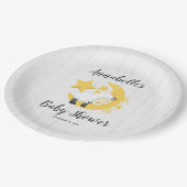 天月の星とラムベビーシャワー ペーパープレート (アングル)