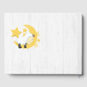 天月の星と子羊が赤ちゃんのシャワーを望む ゲストブック (裏面)