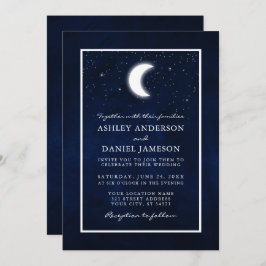 天月の星のフレーム結婚ズ 招待状