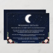 天月の星のフローラ結婚詳細 エンクロージャーカード (正面/裏面)