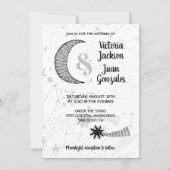 天月の星の結婚式招待状 招待状 (正面)