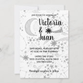 天月の星の結婚式招待状 招待状 (正面)