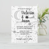 天月の星の結婚式招待状 招待状 (スタンド正面)