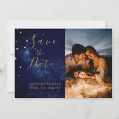 天月の星エレガント写真結婚の セーブザデート (正面)