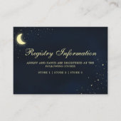 天月の星ミッドナイトブルーレジストリカード エンクロージャーカード (正面)