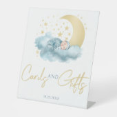 天月の星男の赤ちゃん台座標識 台座サイン (正面)