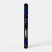 天月の星空の夜ステンドグラス iPhoneケース (右側面)