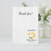 天月の星&ラムベビーシャワーありがとう サンキューカード (スタンド正面)