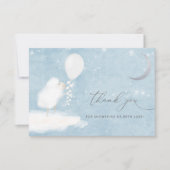 天月の星&ラムベビーシャワーありがとう サンキューカード (正面)