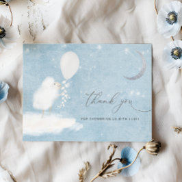 天月の星&ラムベビーシャワーありがとう サンキューカード