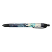 天月の野生オオカミ 黒ボールペン (ボトム)