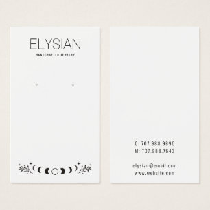 天月イヤリングジュエリー表示カード