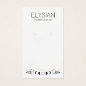 天月イヤリングジュエリー表示カード (正面)