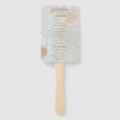 天月エレガントな結婚式プログラム ハンドファン (裏面)