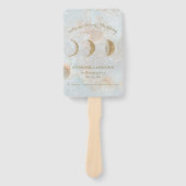 天月エレガントな結婚式プログラム ハンドファン (正面)