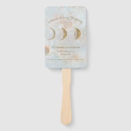 天月エレガントな結婚式プログラム ハンドファン