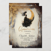 天月ガールウォーター色金ゴールドキンセアニェラ 招待状 (正面/裏面)