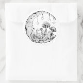 天月キノコ愛好家 ラウンドシール (バッグ)