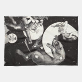 天月スカイユニバースゴッドナイトイラストレーション キッチンタオル (横)